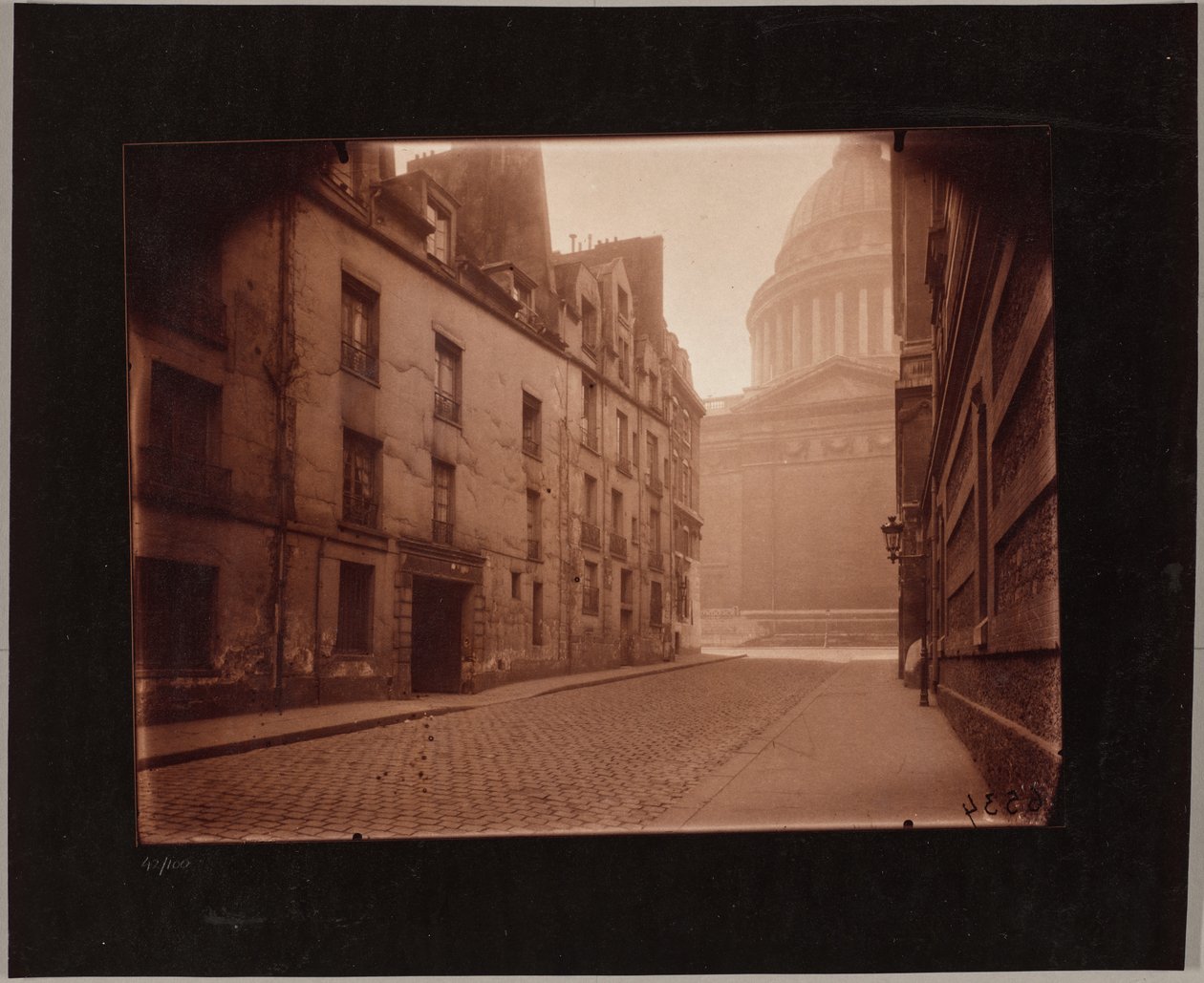 A rue Valette és a Panthéon sarka alkotó: Eugène Atget