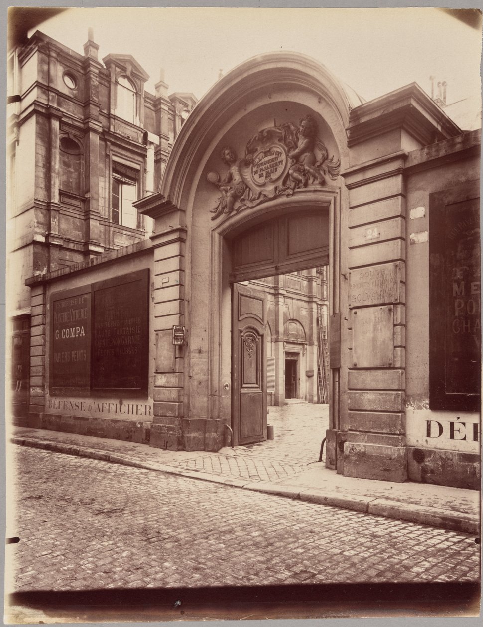 Hôtel Lamoignon, rue Pavée 24. alkotó: Eugène Atget