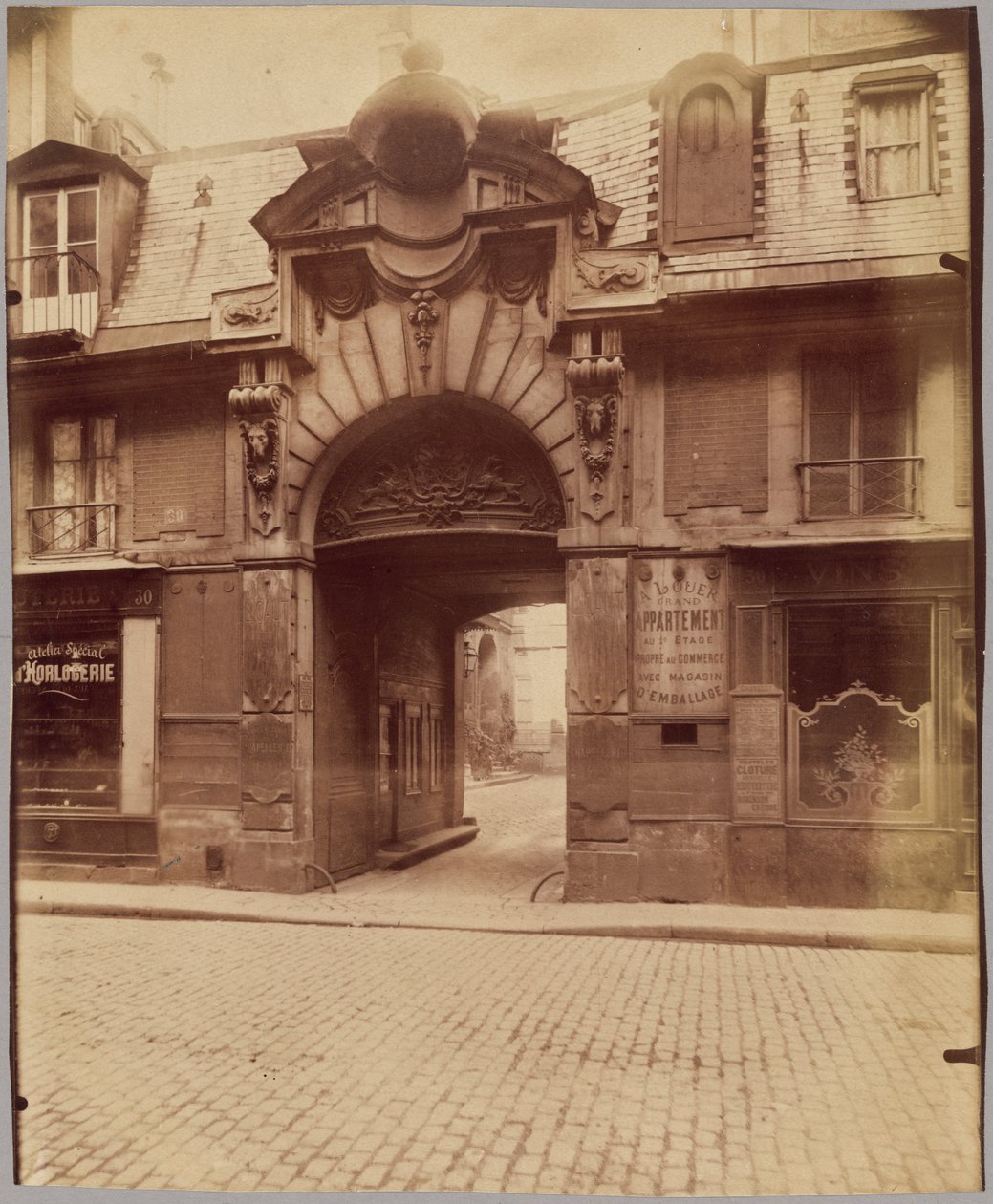 Hôtel du Magistrat de Bordeaux, rue des Francs-Bourgeois 30. alkotó: Eugène Atget