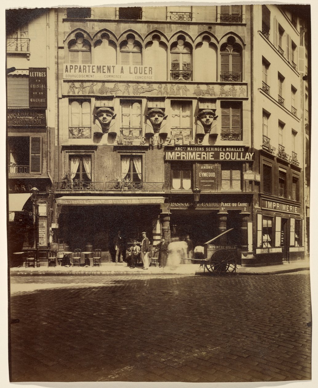 Ház, Place du Caire 2. (épület, Place du Caire) alkotó: Eugène Atget