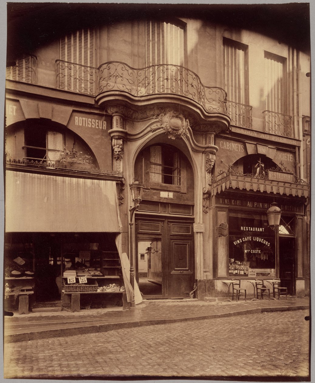Ház a Rue Saint-Jacques utcában alkotó: Eugène Atget
