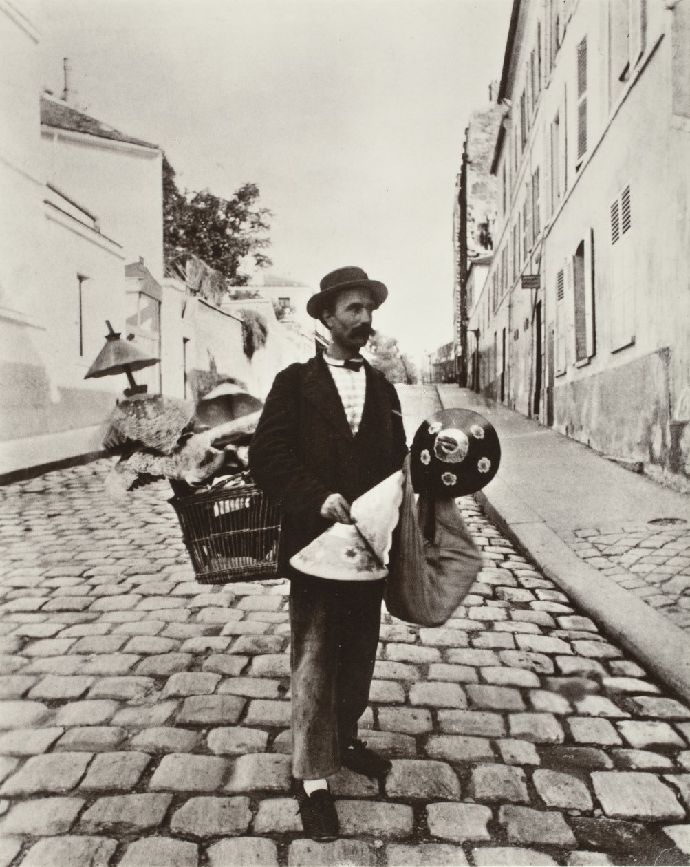 Lámpaernyő-kereskedő alkotó: Eugène Atget