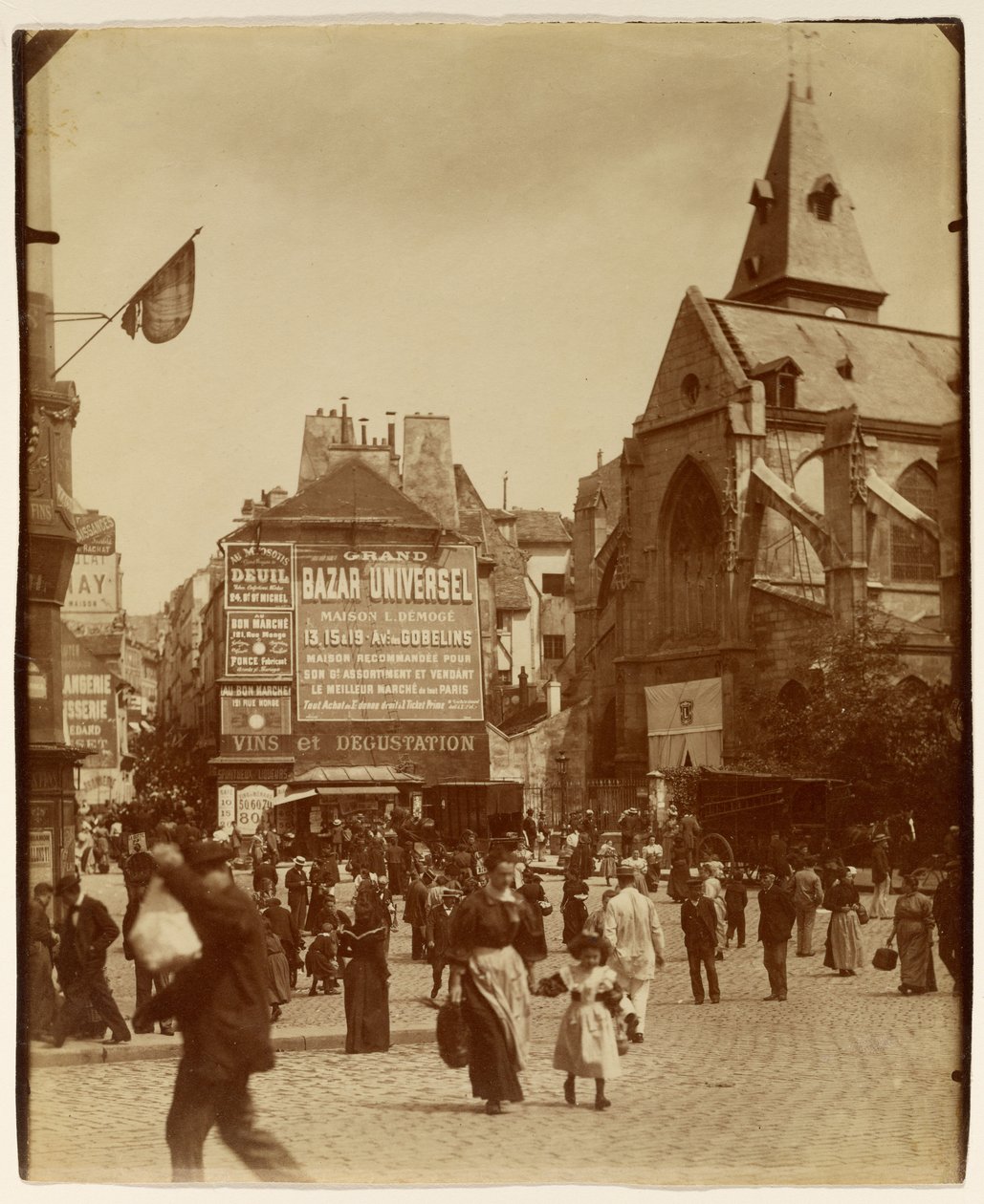 [Place Saint-Médard] alkotó: Eugène Atget