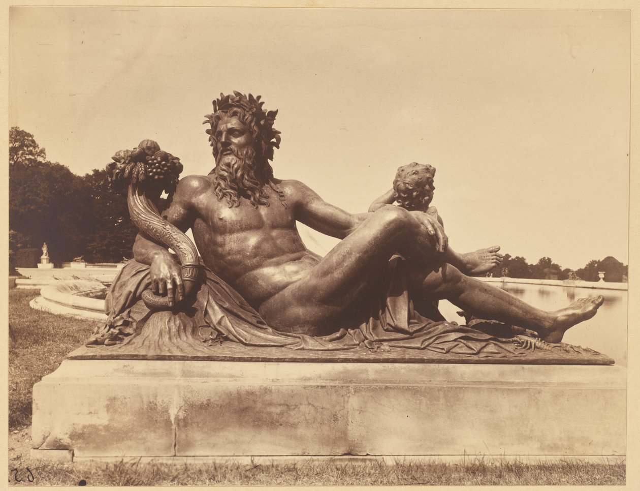 [Bacchus szobra, Versailles] alkotó: Eugène Atget