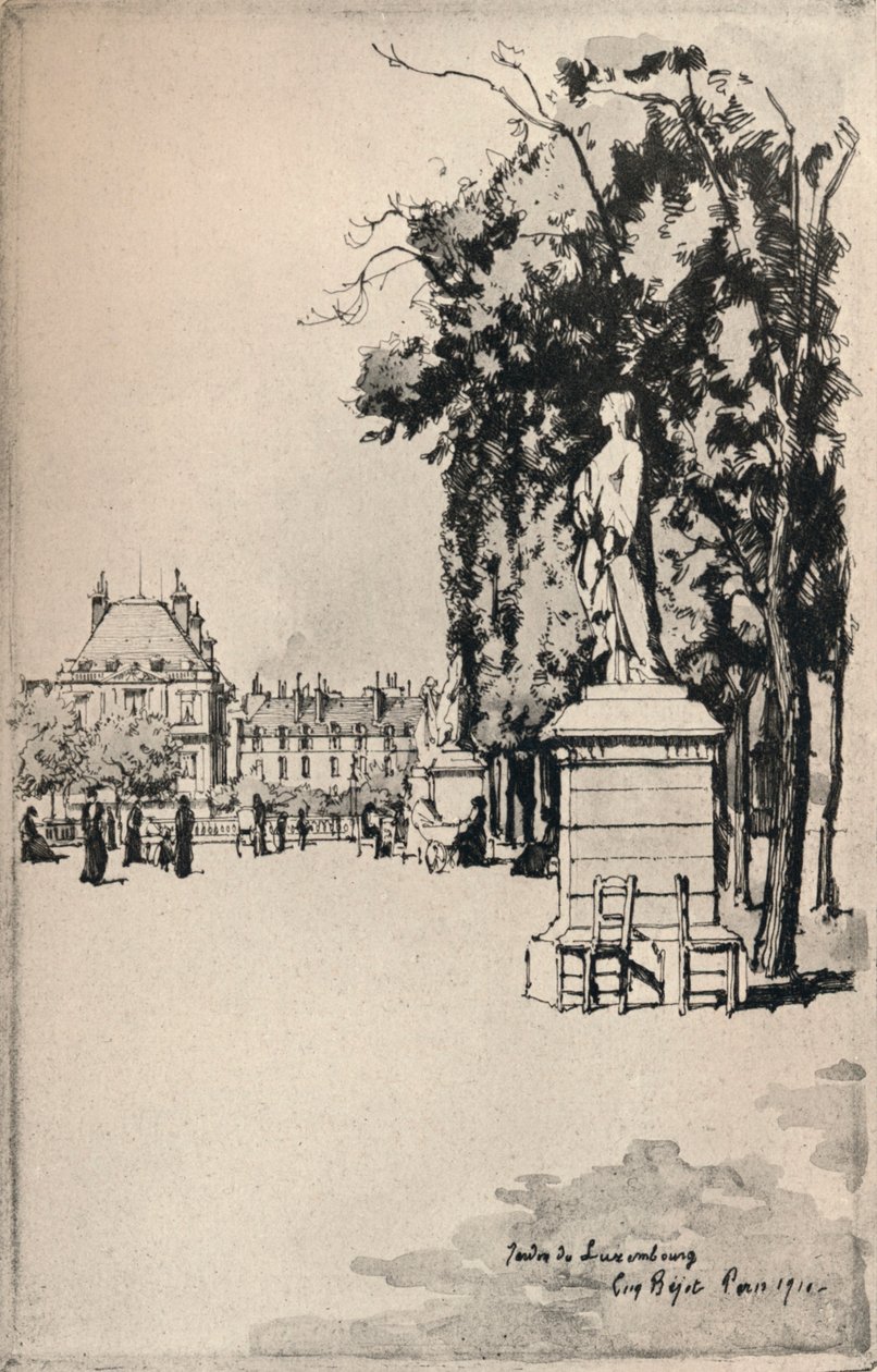 Luxembourg-kert, 1915 alkotó: Eugene Bejot