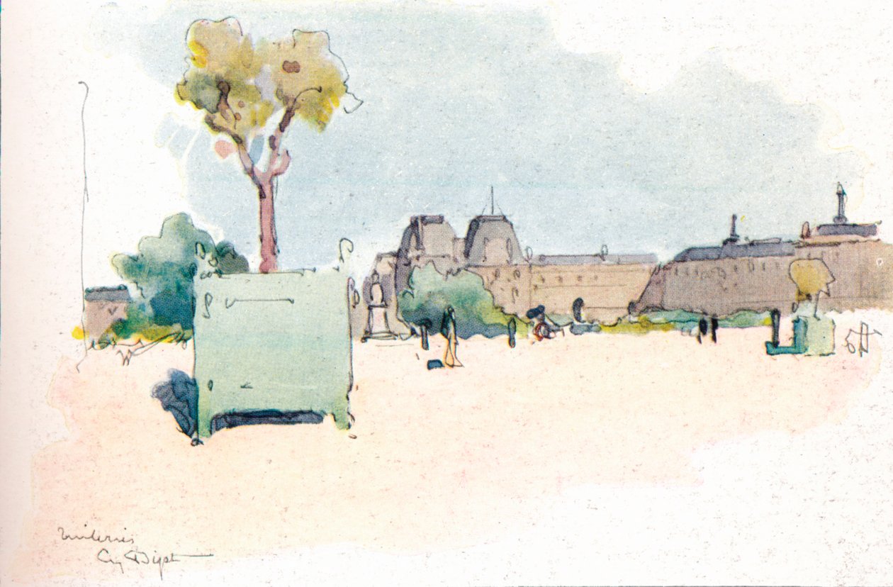 A Tuileriák, 1915 alkotó: Eugene Bejot