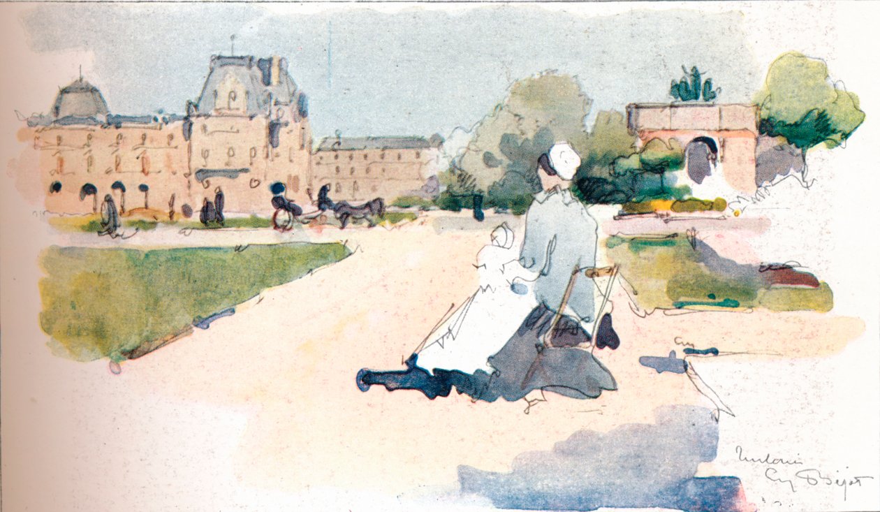 A Tuileriák, 1915 alkotó: Eugene Bejot