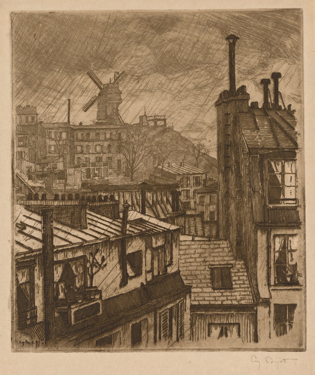 Montmartre, a Moulin de la Galette alkotó: Eugene Bejot