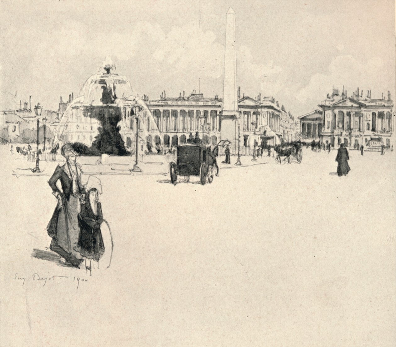 Place de la Concorde, 1915 alkotó: Eugene Bejot