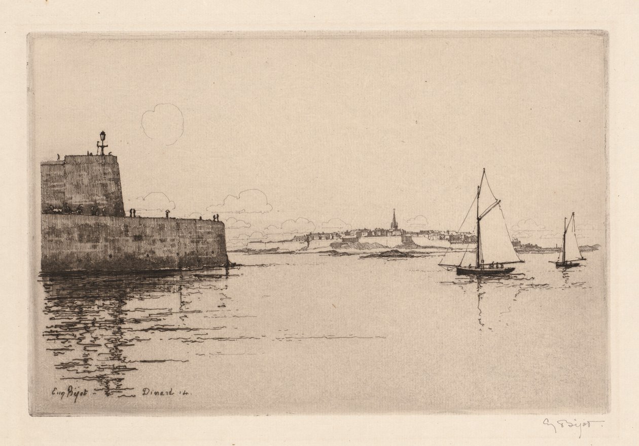 Saint-Malo Vue de Dinard (Saint-Malo vu de Dinard) alkotó: Eugene Bejot