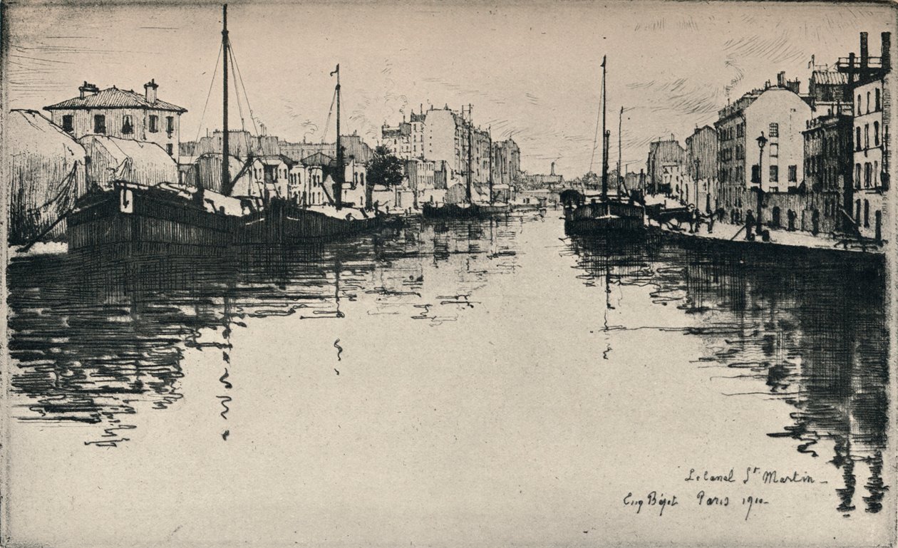 A Szent Márton-csatorna, 1915 alkotó: Eugene Bejot