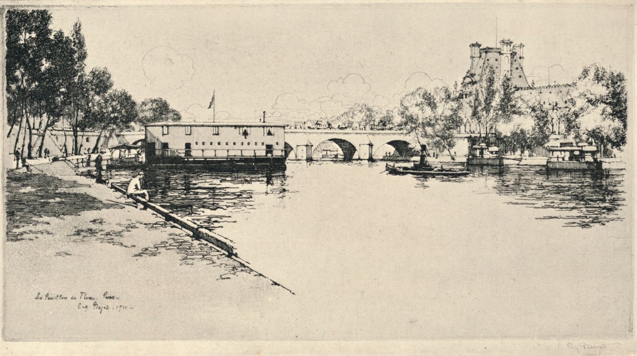 „A Flora pavilon, 1915 alkotó: Eugene Bejot