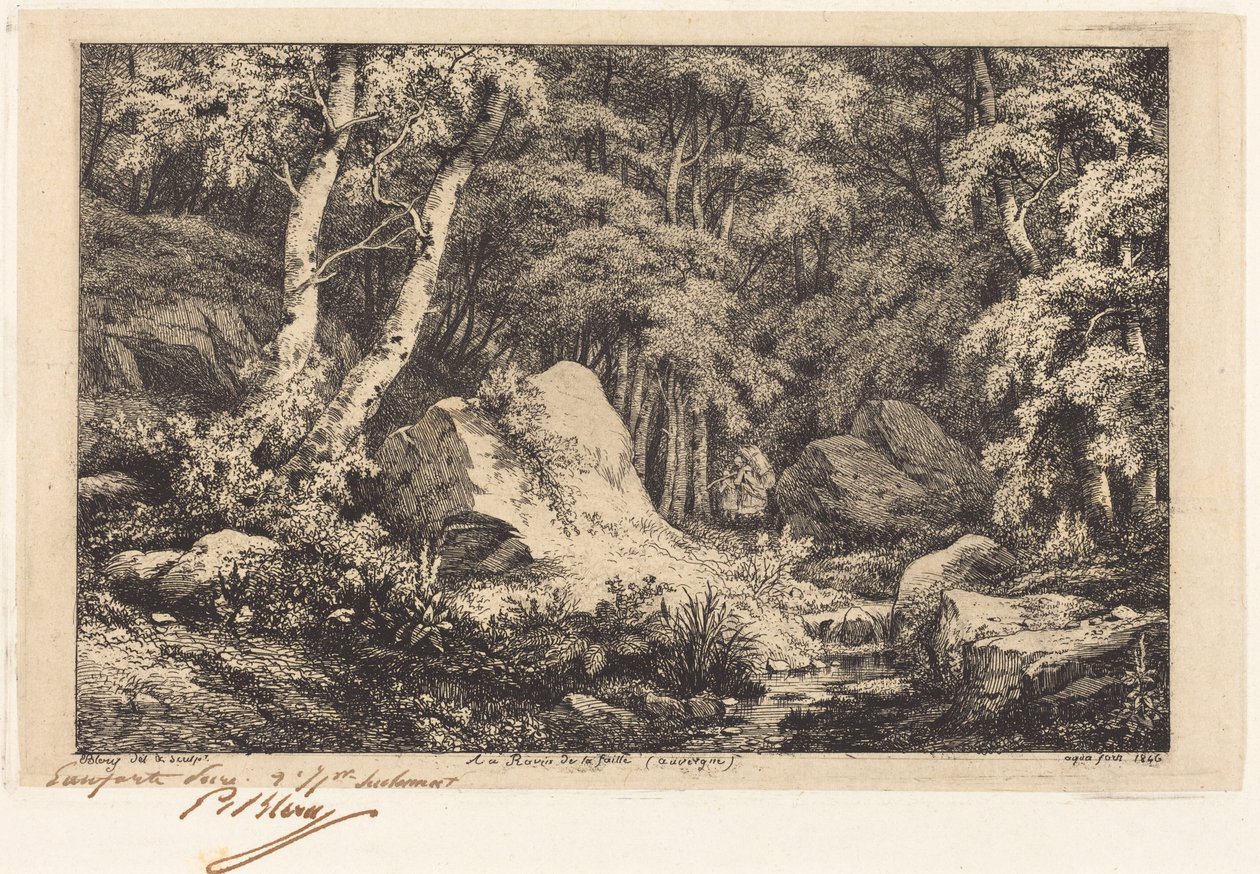 A törés szakadékánál, Auvergne alkotó: Eugene Bléry