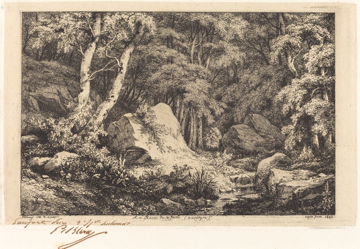 A hiba szakadékában, Auvergne (Az auvergne-i szakadék) alkotó: Eugene Bléry