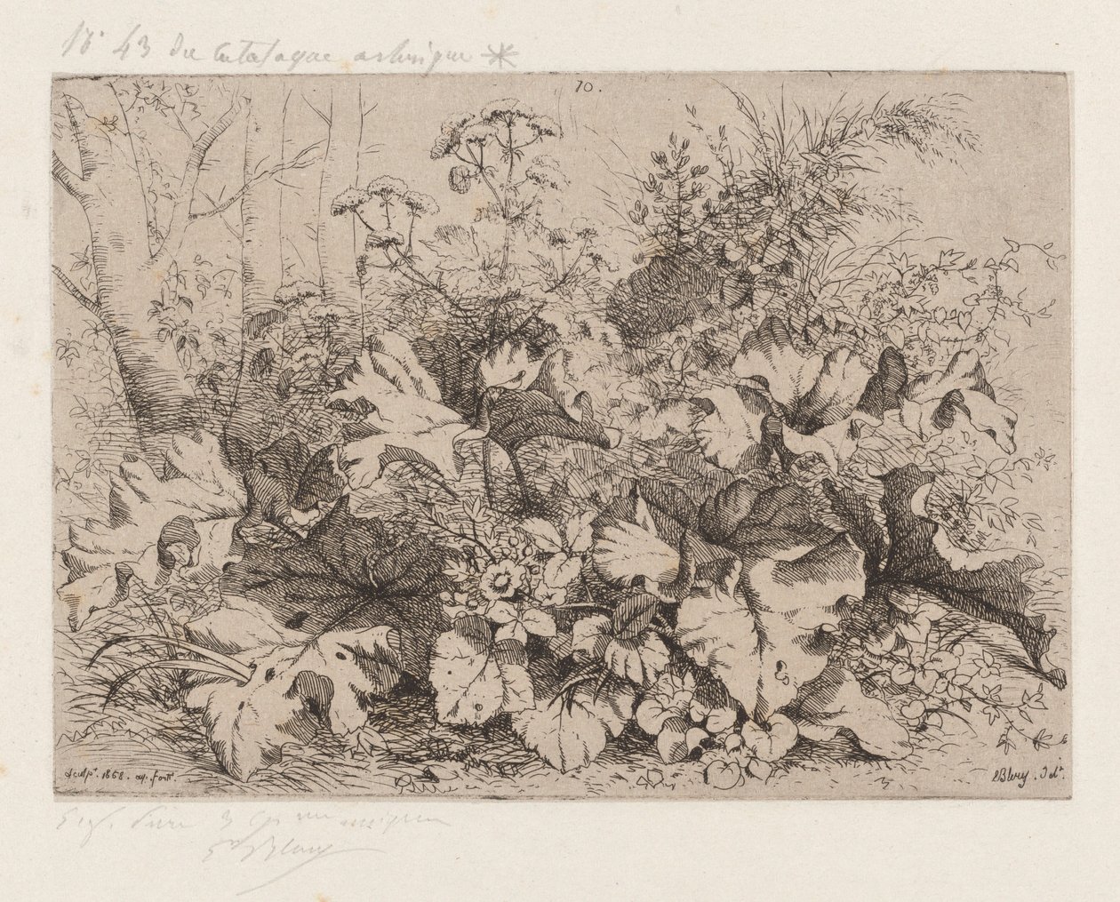 Bojtorján virágban, 1858. alkotó: Eugene Bléry