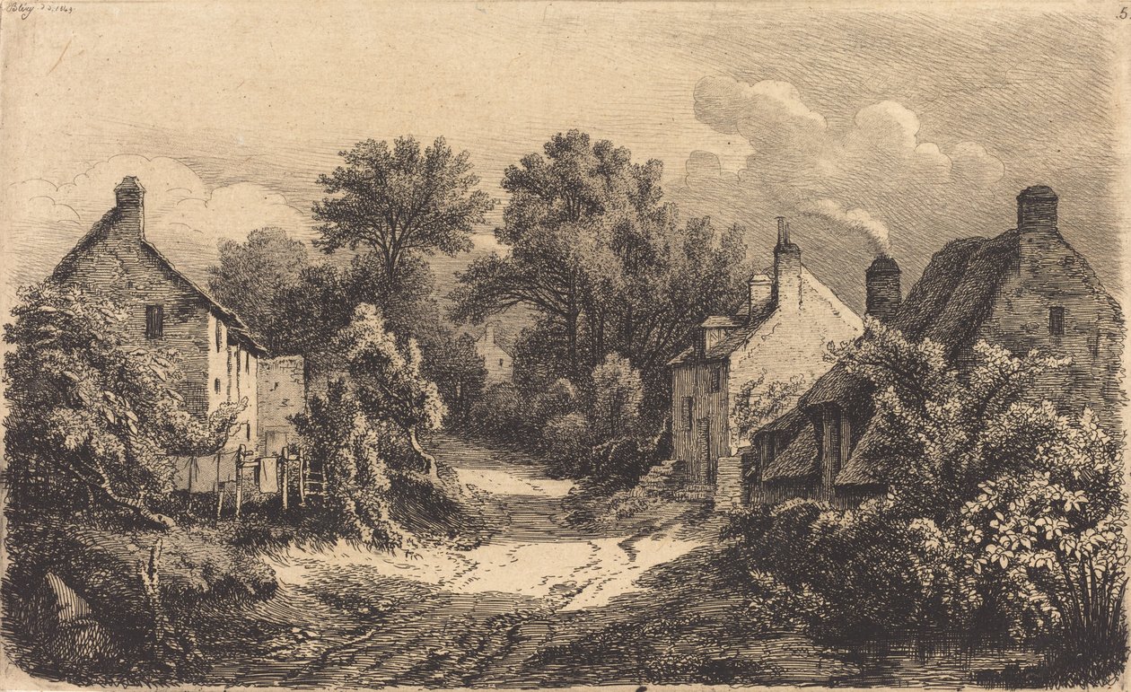 A Le chemin de Garens The Road to Garens, 1849-ben megjelent. alkotó: Eugene Bléry