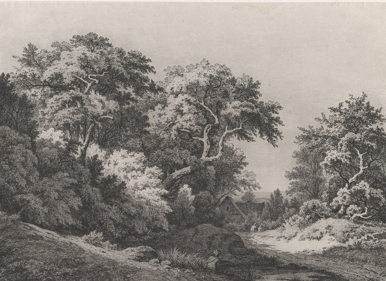 Az erdő széle, Rambouillet közelében, 1860. alkotó: Eugene Bléry