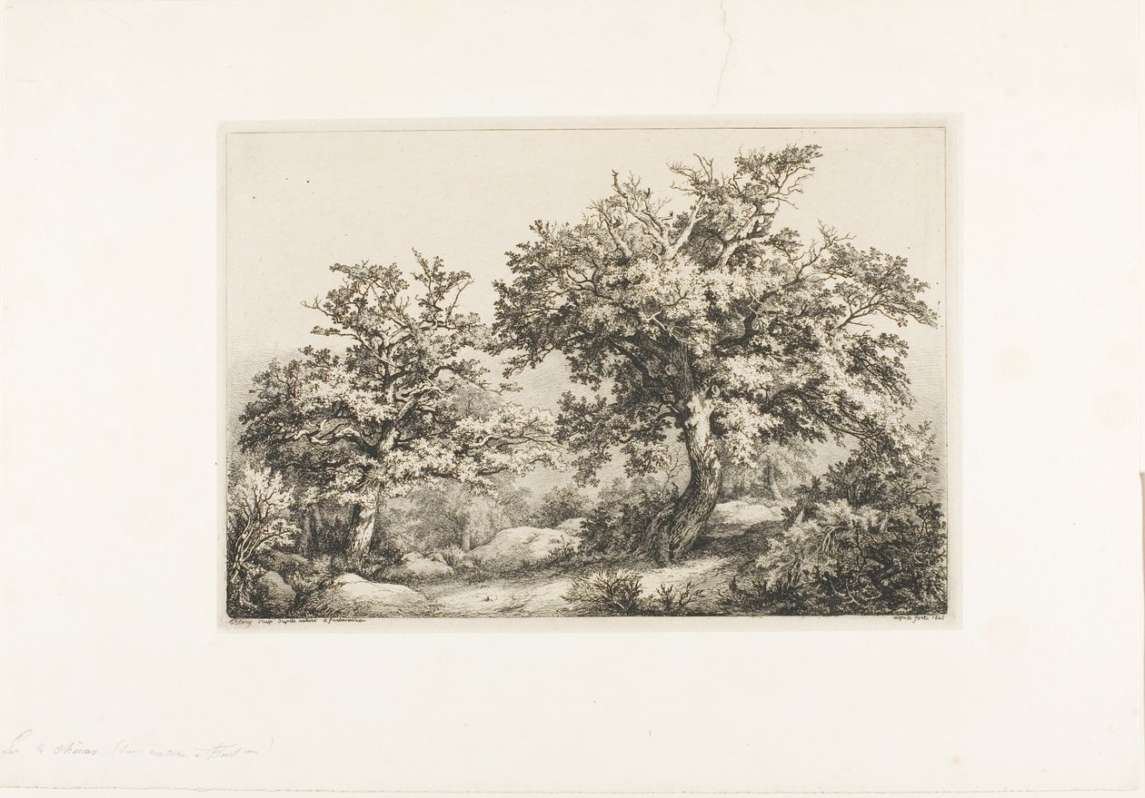 A két tölgy, Fontainebleau alkotó: Eugene Bléry