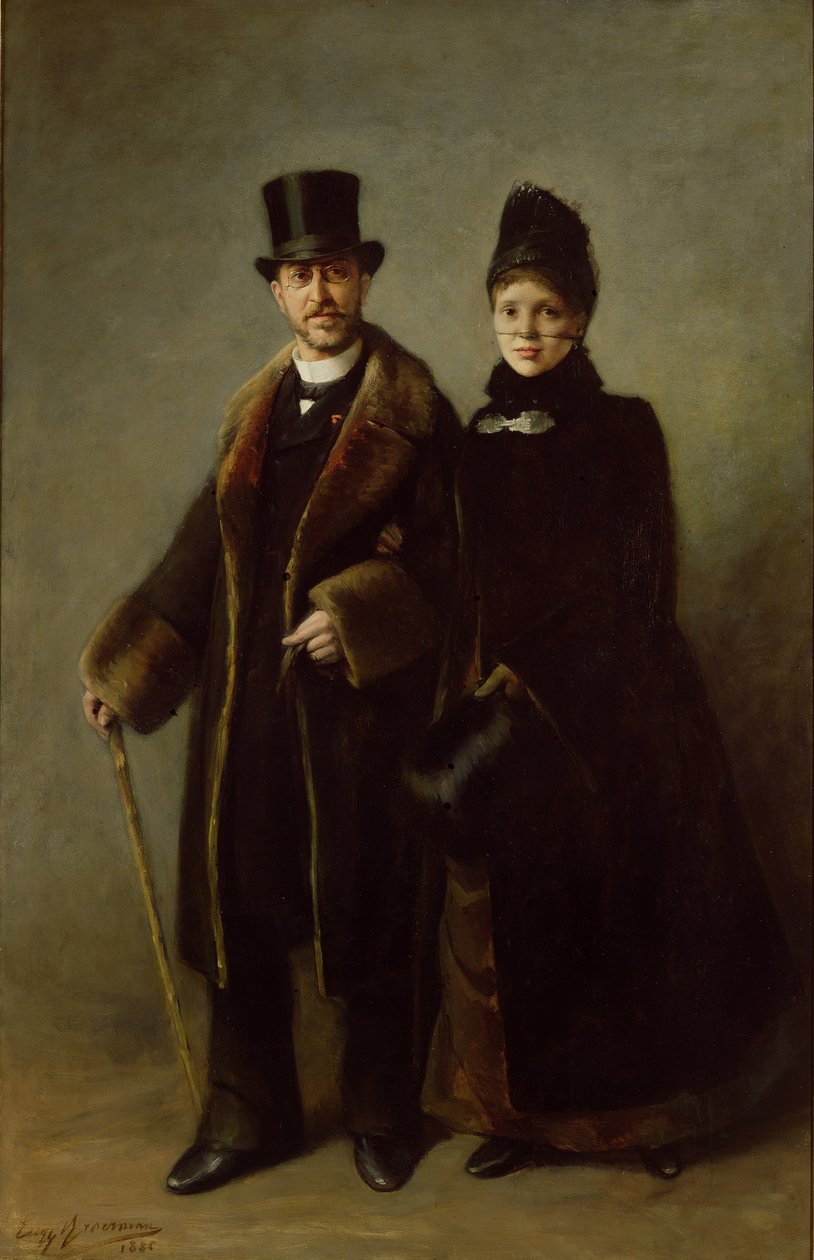 Heinrich Schliemann (1822-90) és felesége alkotó: Eugene Broerman