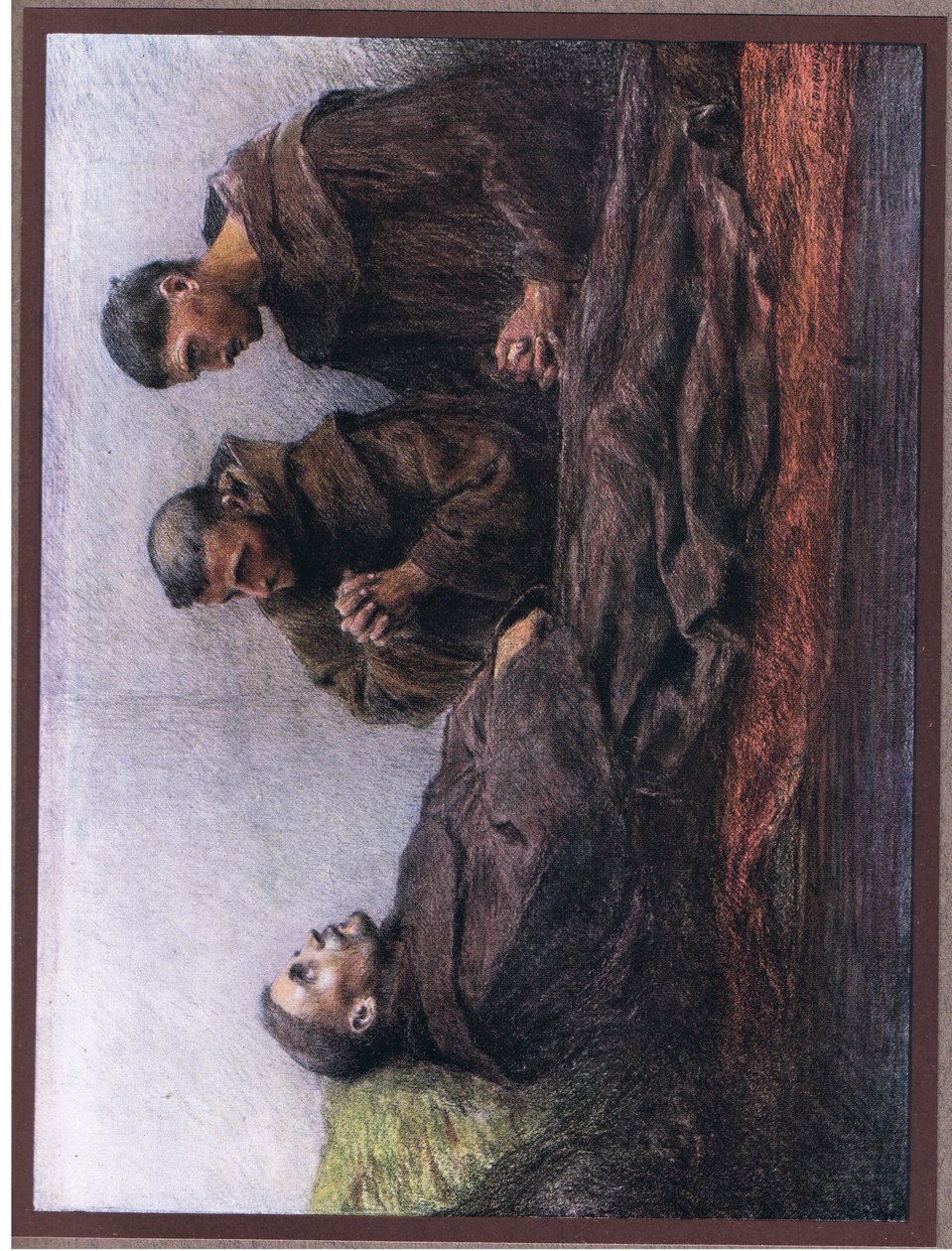Szent Ferenc beteg az assissi püspöki palotában, 1919 alkotó: Eugene Burnand
