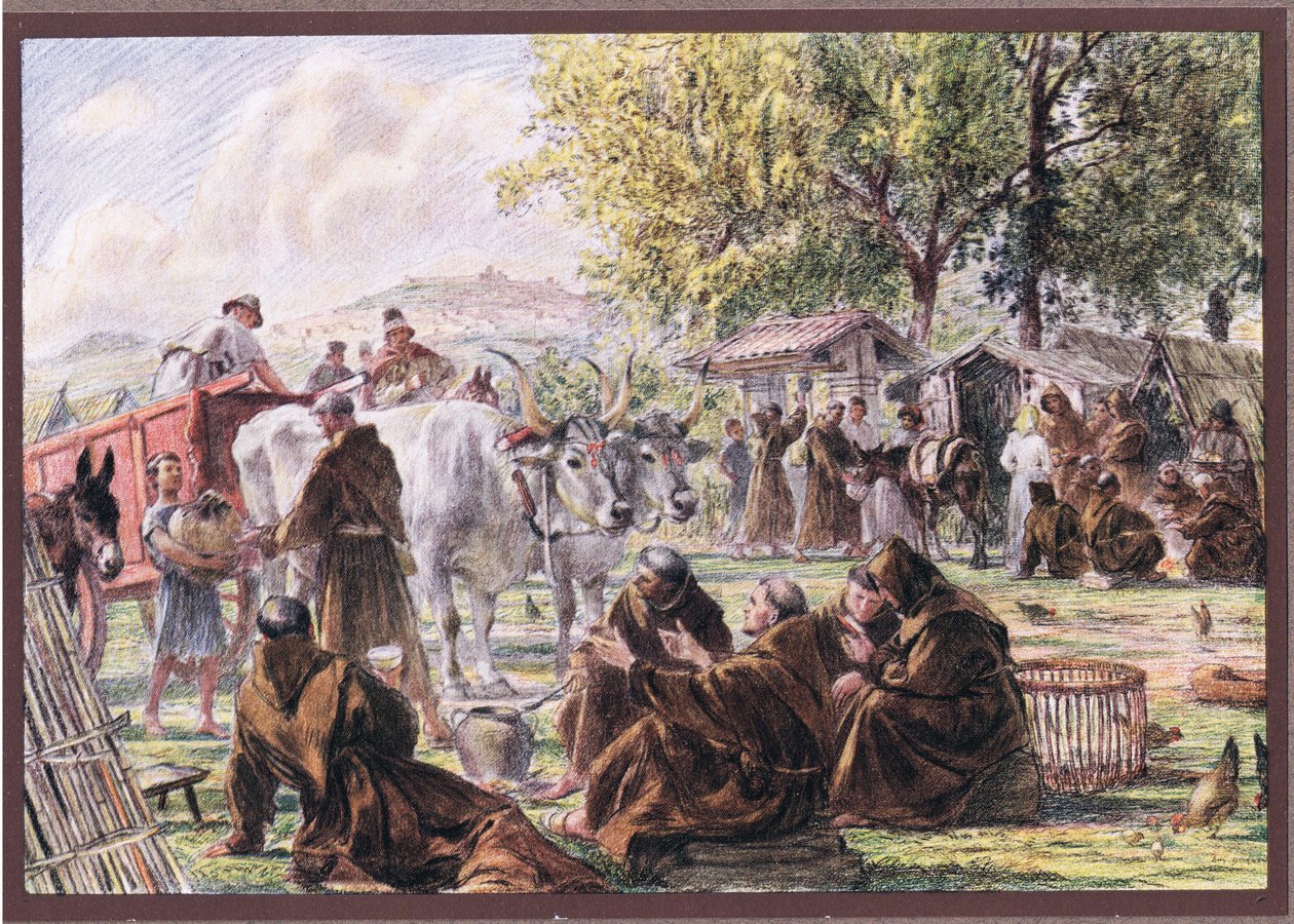 Az Angyalok Mária káptalanja Assisi közelében, 1919 alkotó: Eugene Burnand