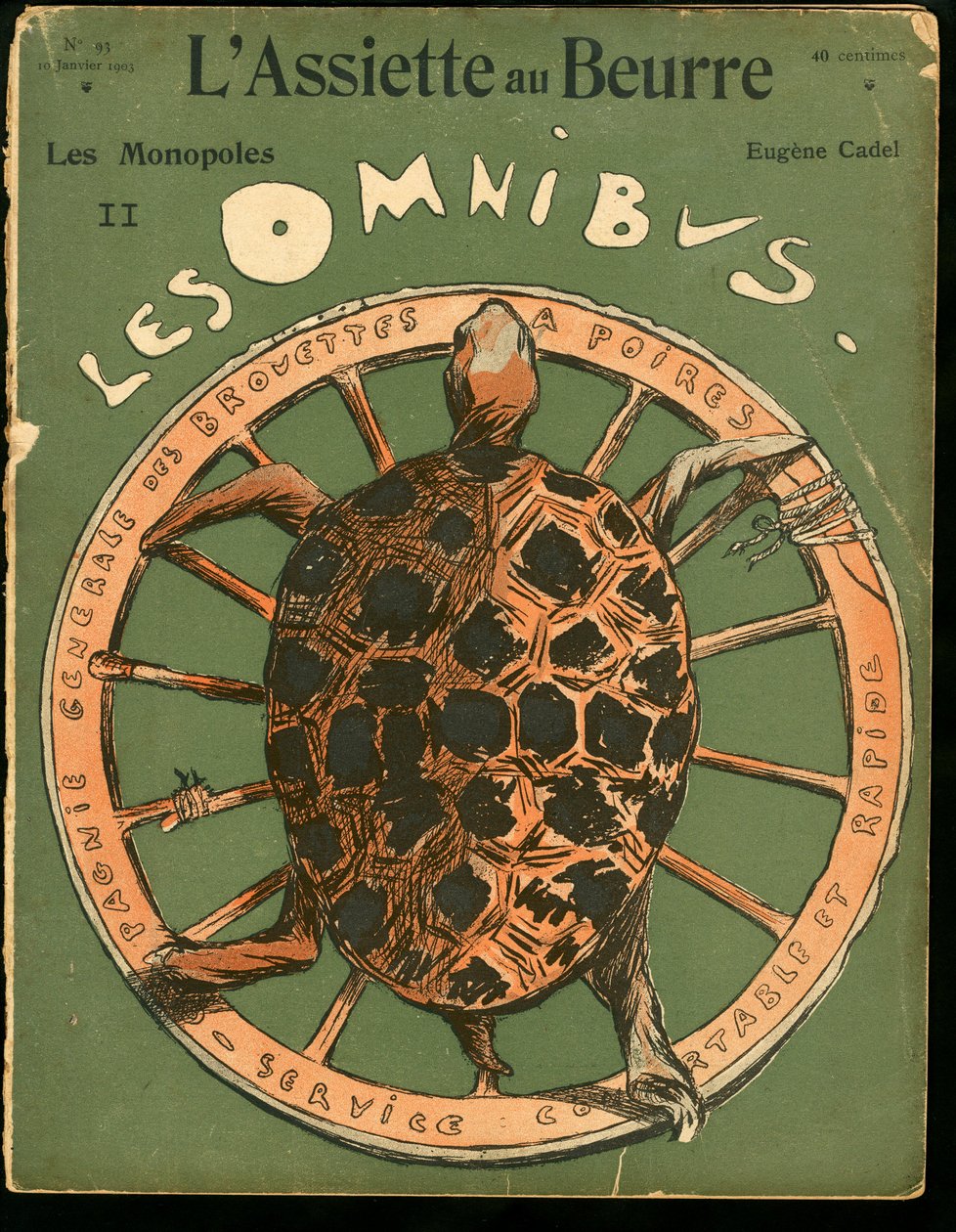„” „L’Assiette au Beurre”” borítója, 93. szám, Szatirikus színekben alkotó: Eugene Cadel