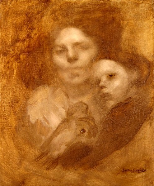 Anya és gyermeke alkotó: Eugène Carrière