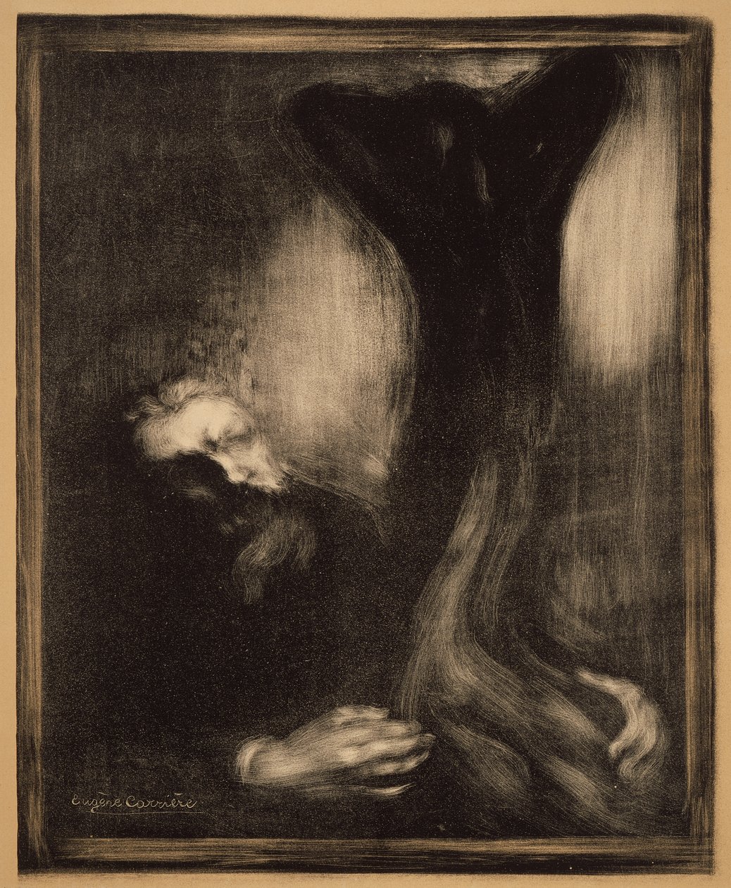 Rodin szobrászkodik alkotó: Eugène Carrière