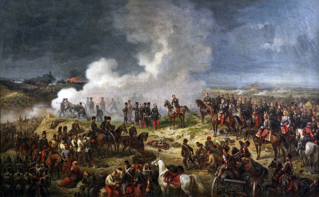 A solferinói csata, 1859. június 24 alkotó: Eugene Charpentier