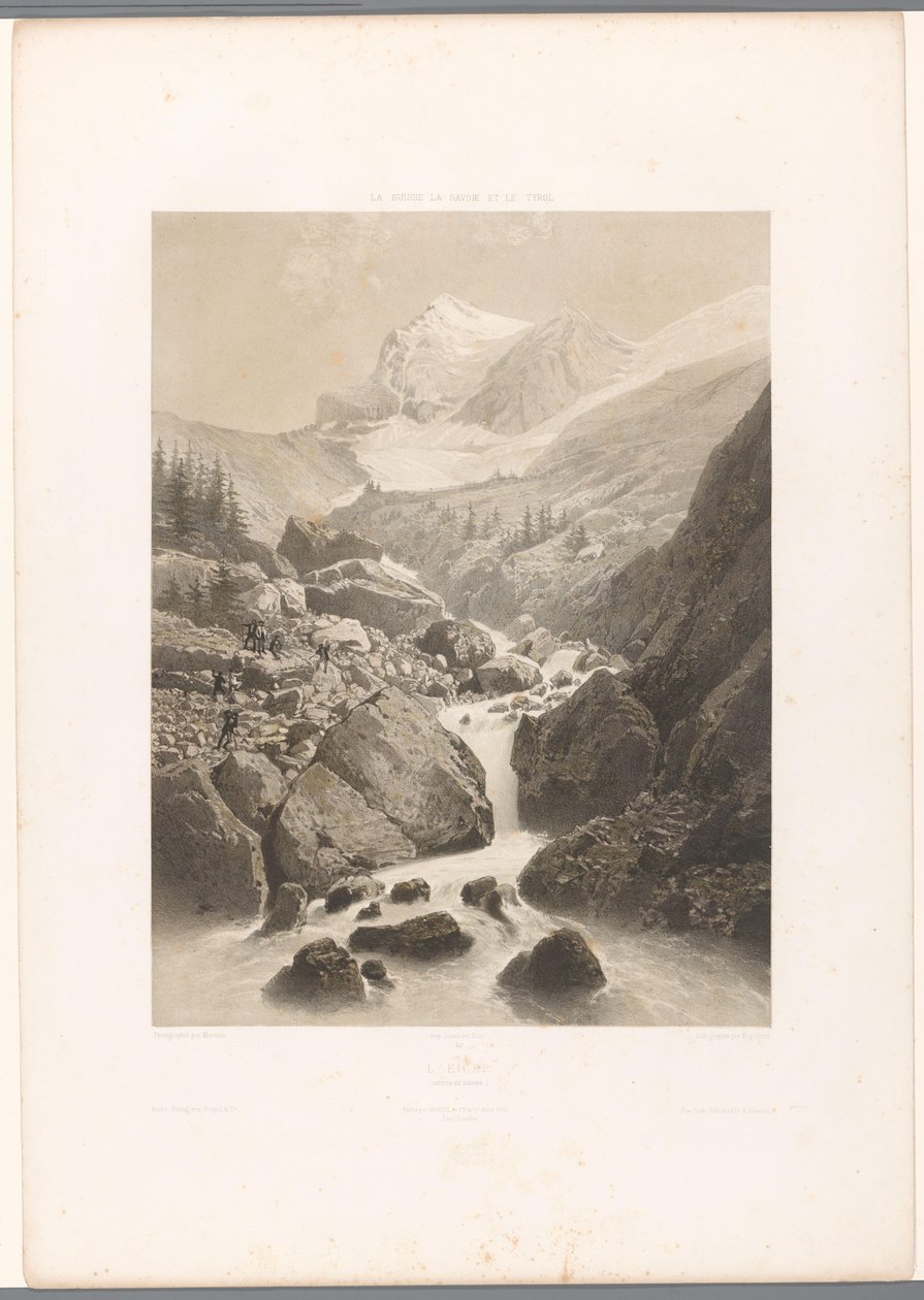 Hegyi táj, kilátással az Eigerre L