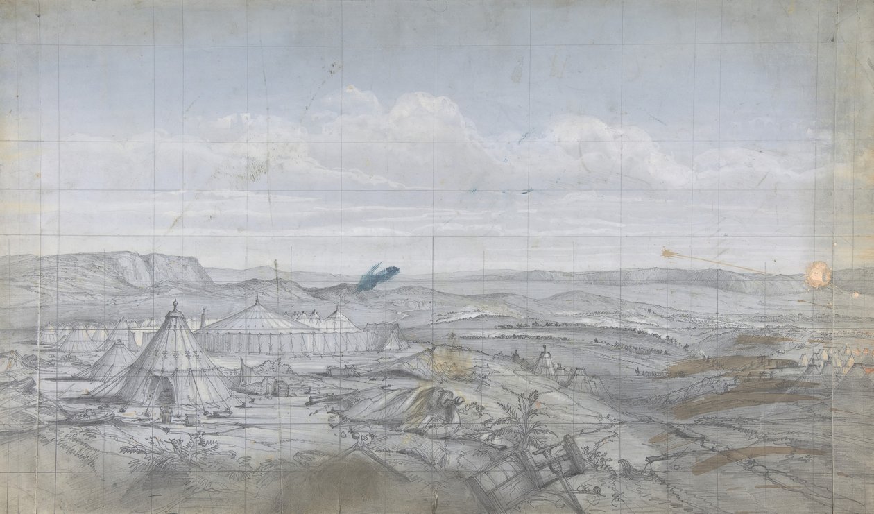 Színpadi díszlet az Opérában, Párizs, 1830-90. alkotó: Eugene Ciceri