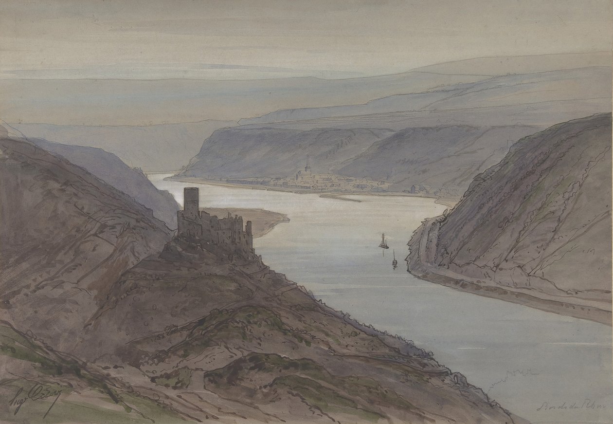 Színpadi díszlet az Opérában, Párizs, 1830-90. alkotó: Eugene Ciceri