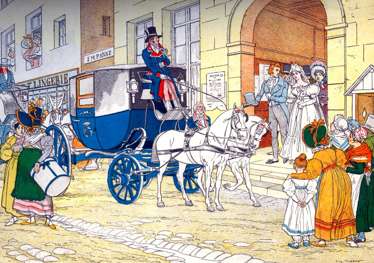 Barouche az esküvőn (franciául: „Célestine”) alkotó: Eugene Courboin
