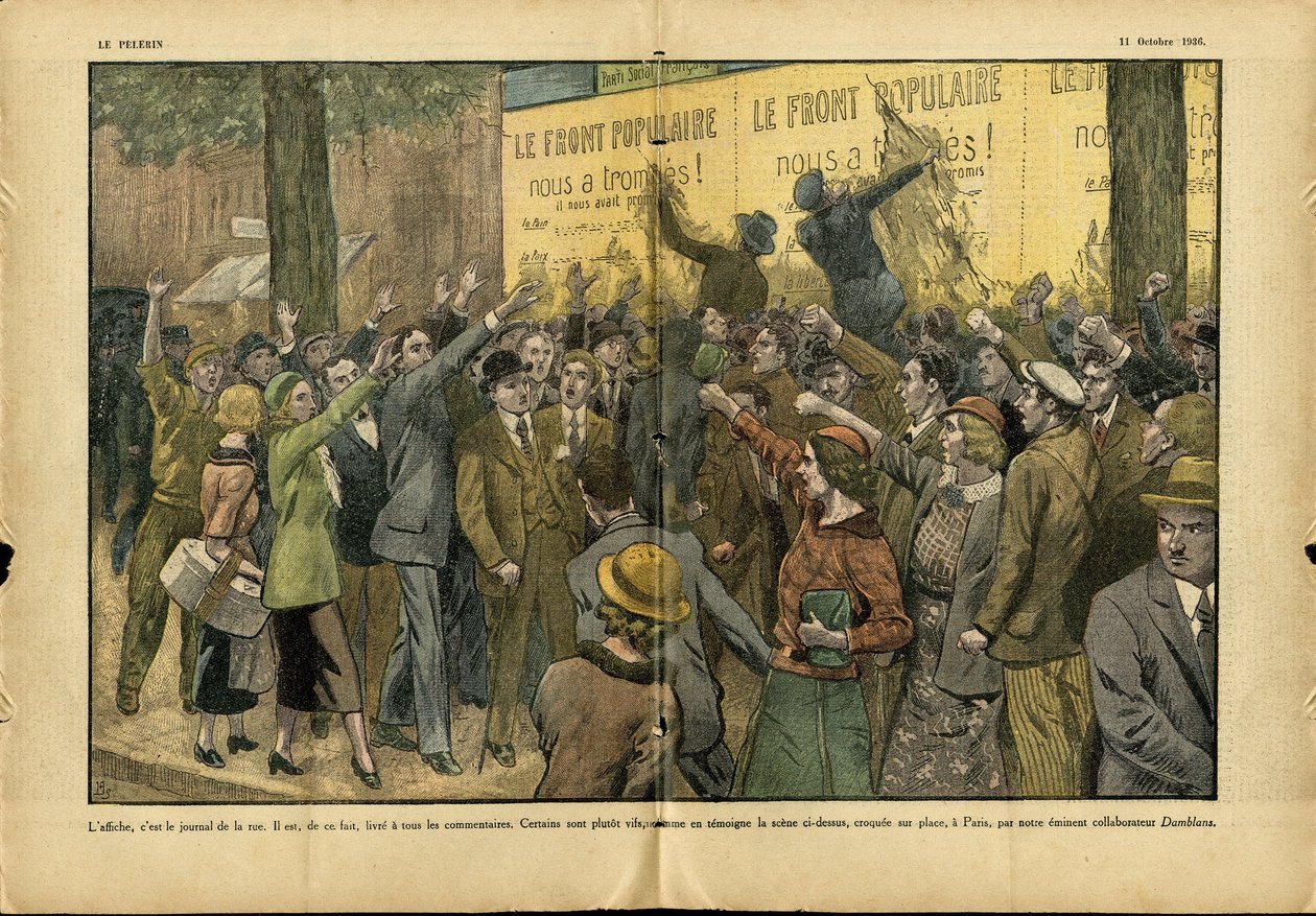 Eugene Damblans (1865-1945) illusztrációja a Le Pelerinben alkotó: Eugene Damblans