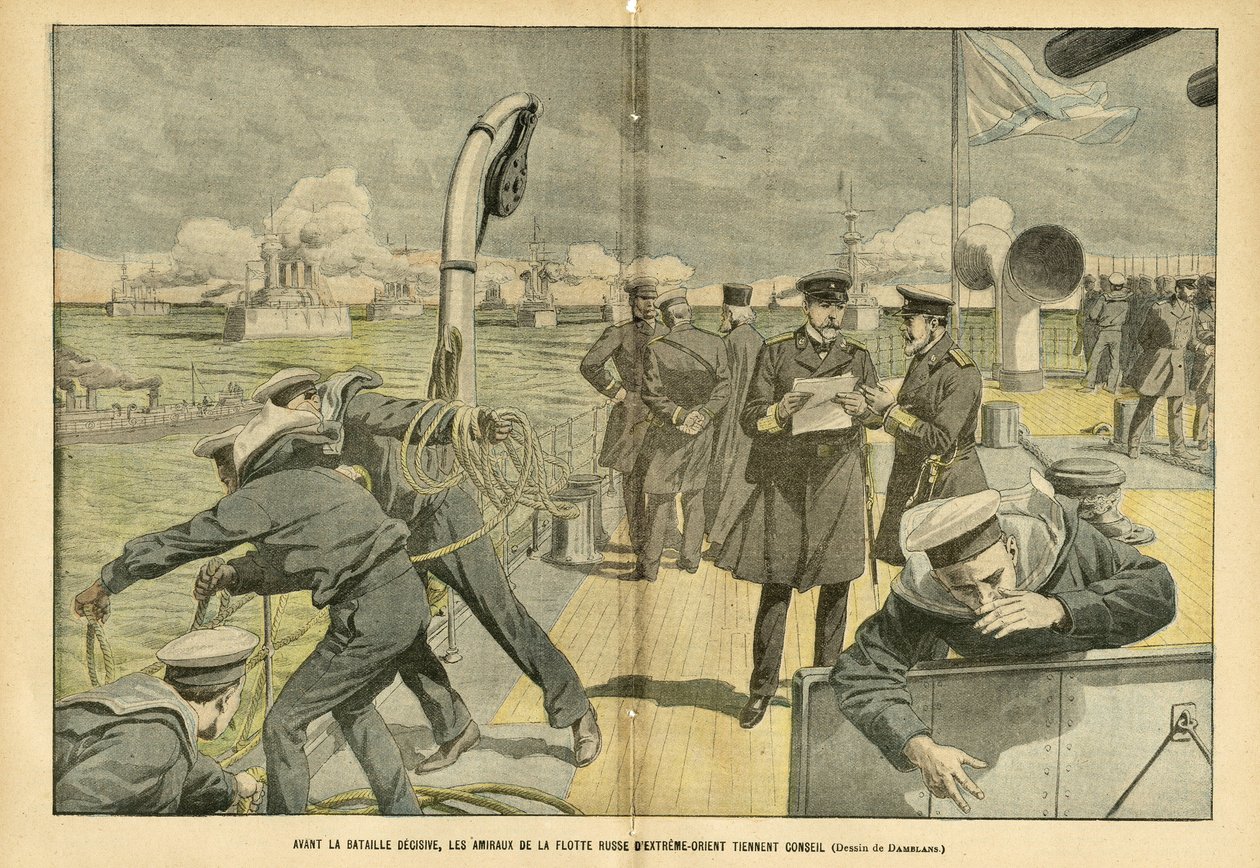 Eugene Damblans (1865-1945) illusztrációja a Le Pelerinben alkotó: Eugene Damblans