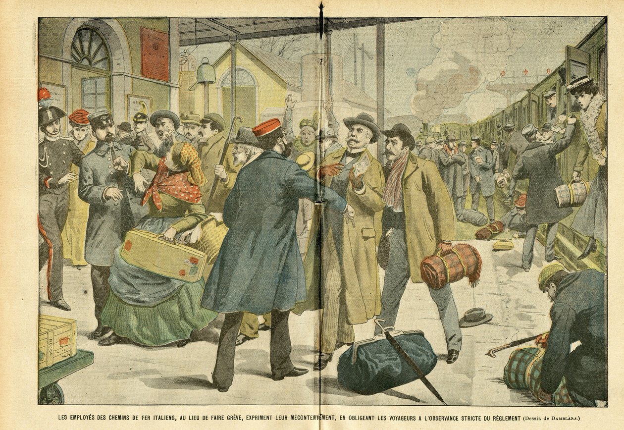 Eugene Damblans (1865-1945) illusztrációja a Le Pelerinben alkotó: Eugene Damblans
