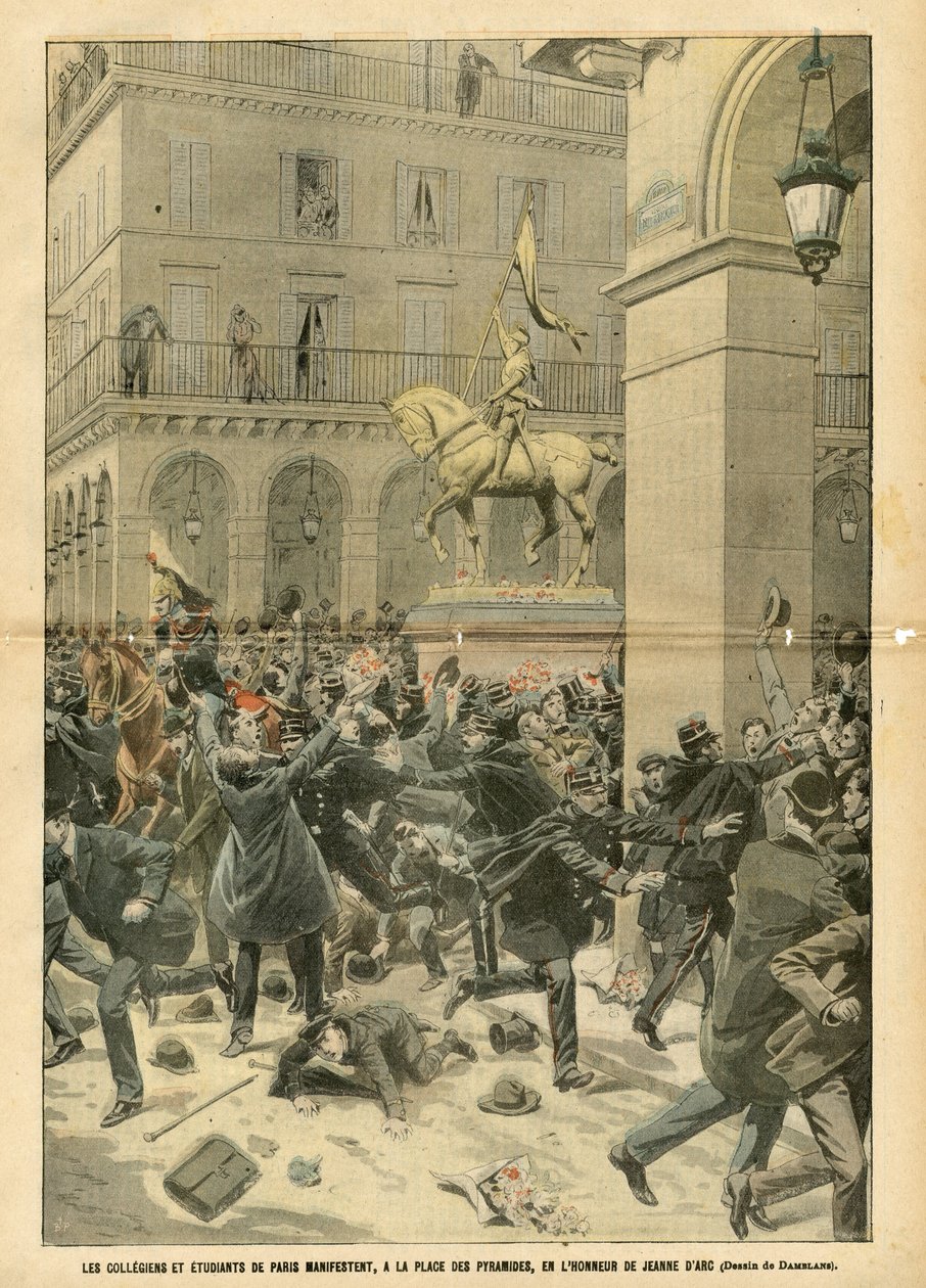 Eugene Damblans (1865-1945) illusztrációja a Le Pelerinben alkotó: Eugene Damblans