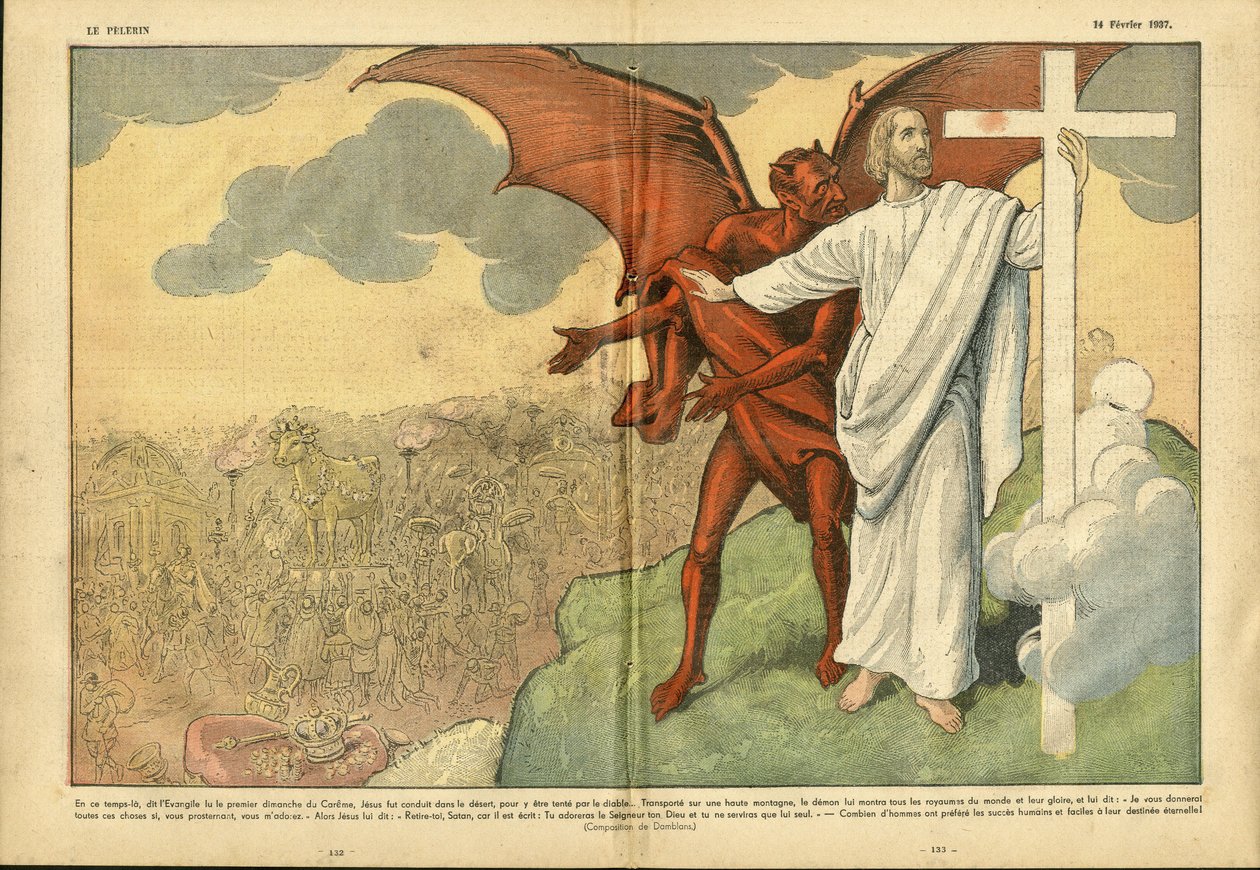 Eugene Damblans (1865-1945) illusztrációja a Le Pelerinben alkotó: Eugene Damblans