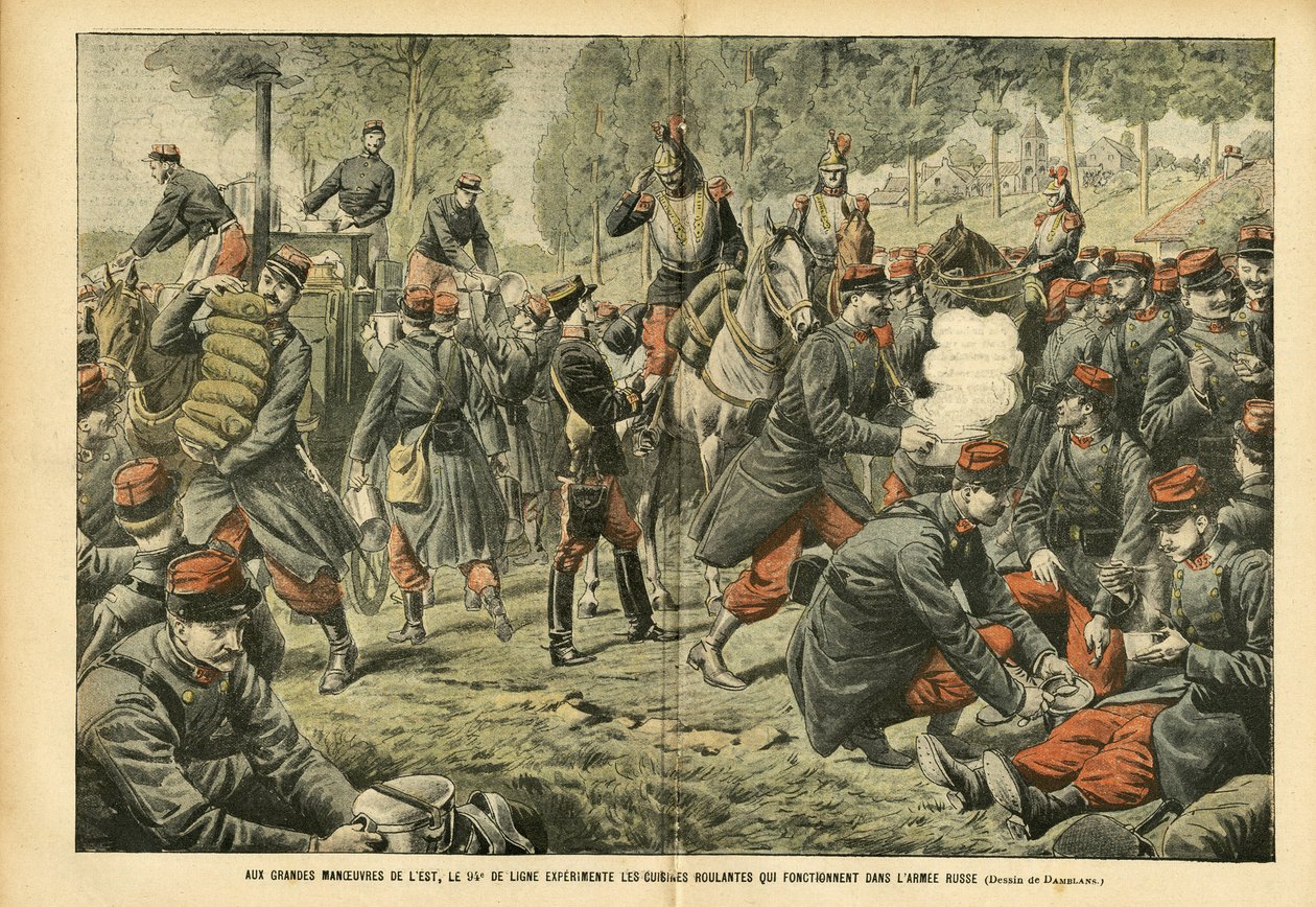Eugene Damblans (1865-1945) illusztrációja a Le Pelerinben alkotó: Eugene Damblans