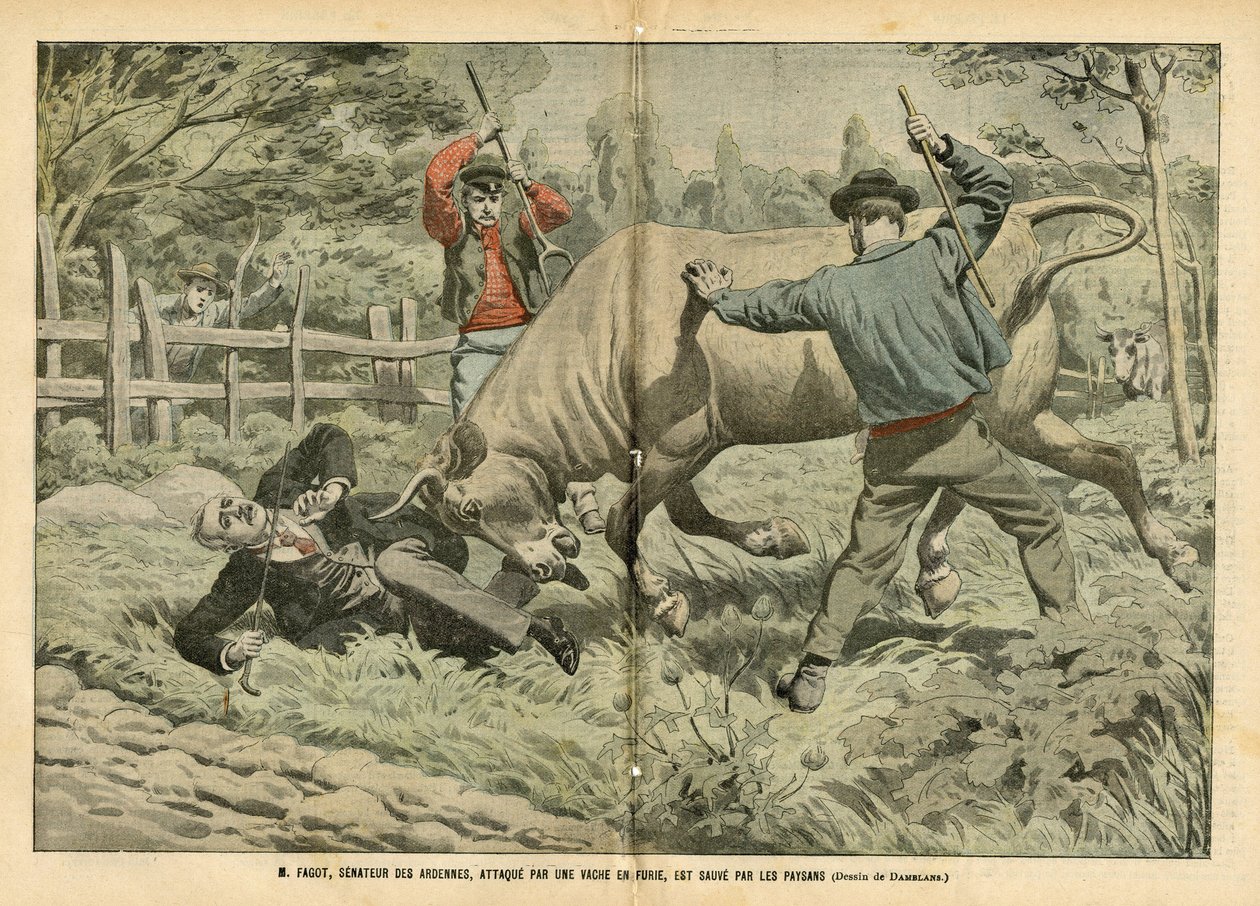 Eugene Damblans (1865-1945) illusztrációja a Le Pelerinben alkotó: Eugene Damblans