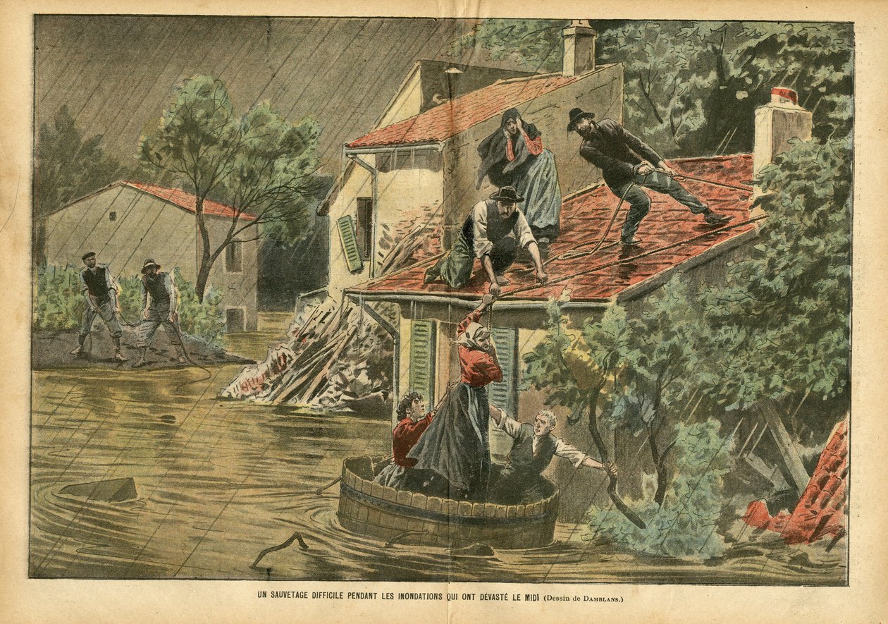 Eugene Damblans (1865-1945) illusztrációja a Le Pelerinben alkotó: Eugene Damblans