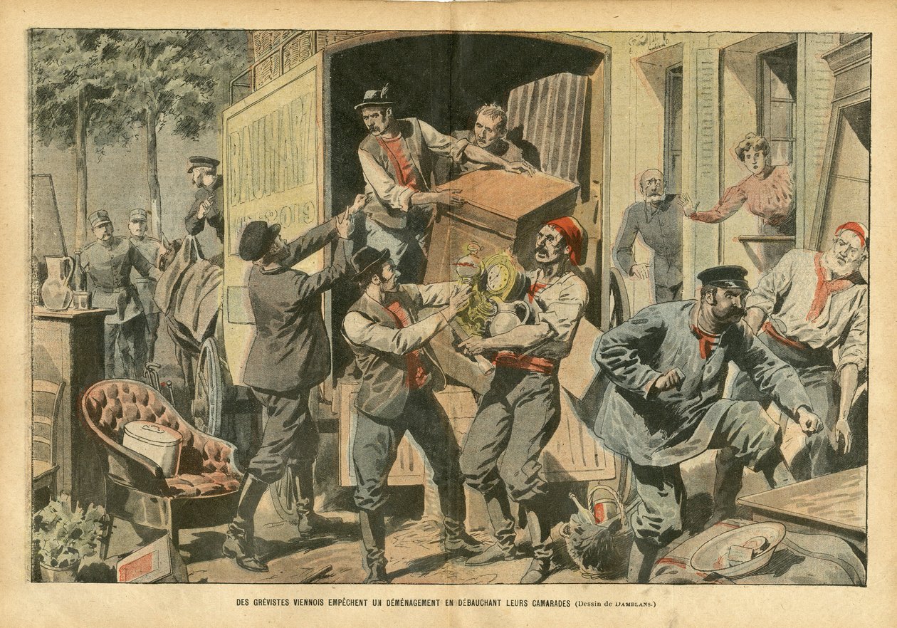 Eugene Damblans (1865-1945) illusztrációja a Le Pelerinben alkotó: Eugene Damblans