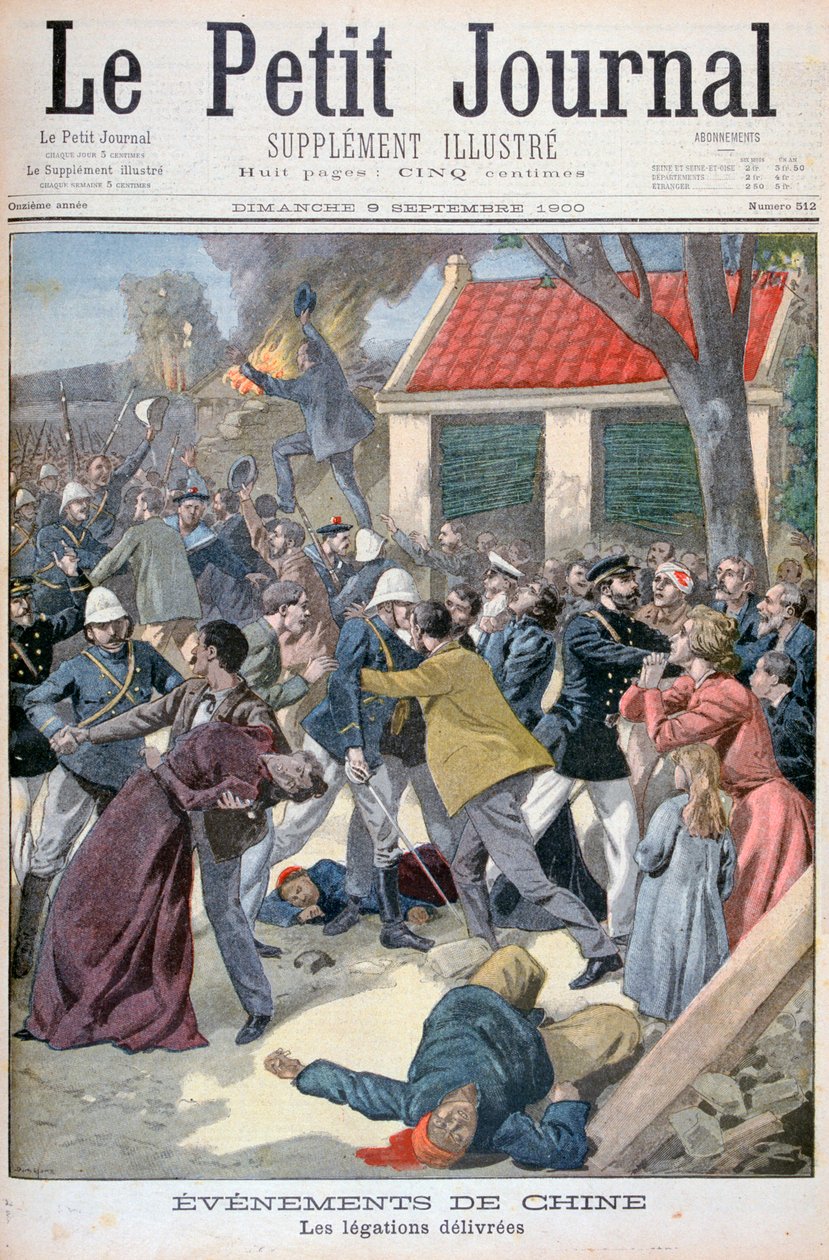 A küldetés kézbesítése, Boxer Rebellion, Kína, 1900 alkotó: Eugene Damblans