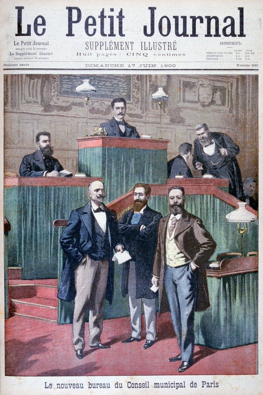 Párizs új önkormányzati tanácsa, 1900 alkotó: Eugene Damblans