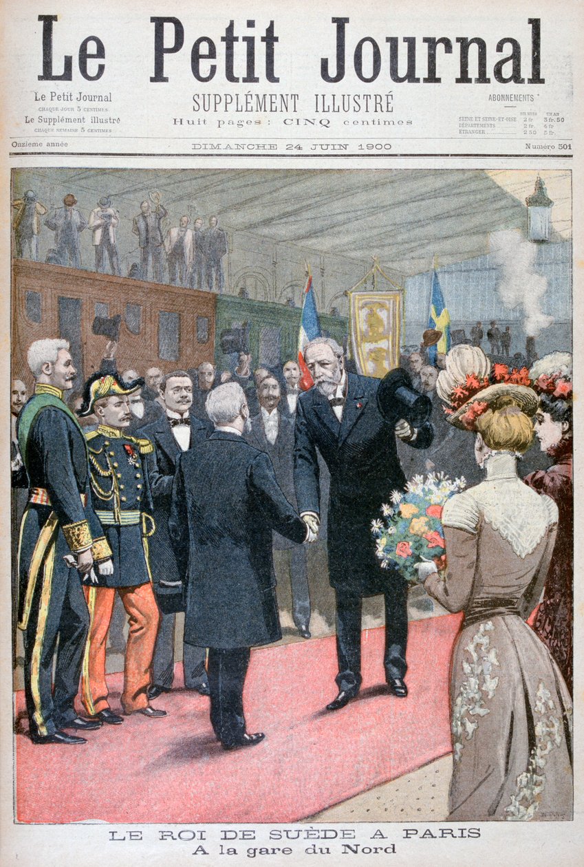 A svéd király párizsi látogatása, 1900. alkotó: Eugene Damblans