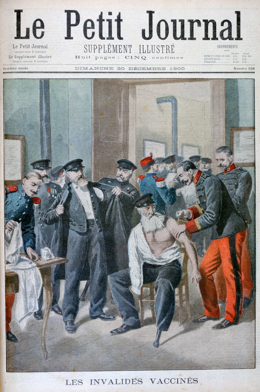 A régi katonák oltásai, Párizs, 1900 alkotó: Eugene Damblans