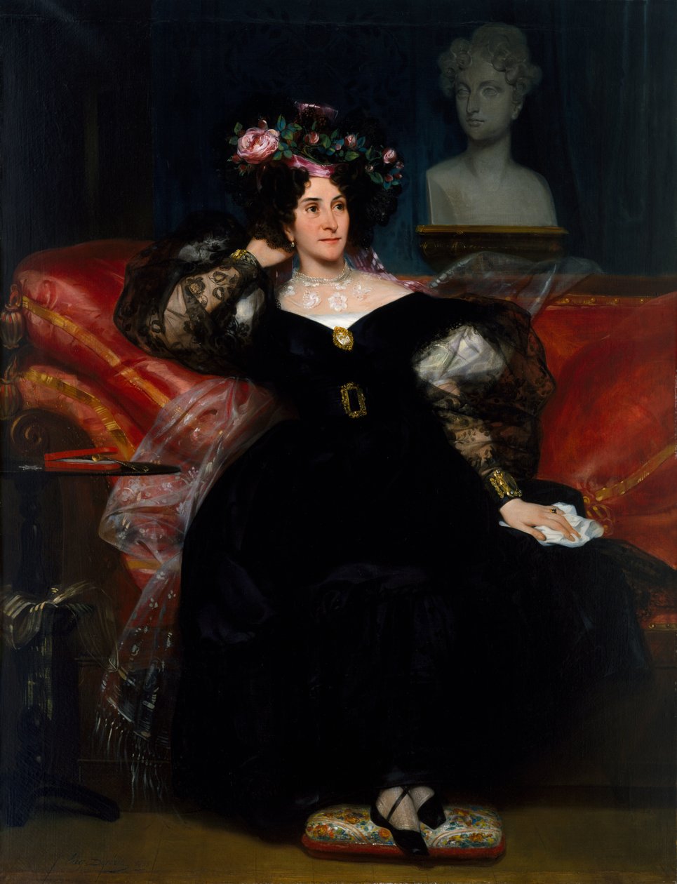Madame Jules-Antoine Droz portréja, 1833 alkotó: Eugene Deveria
