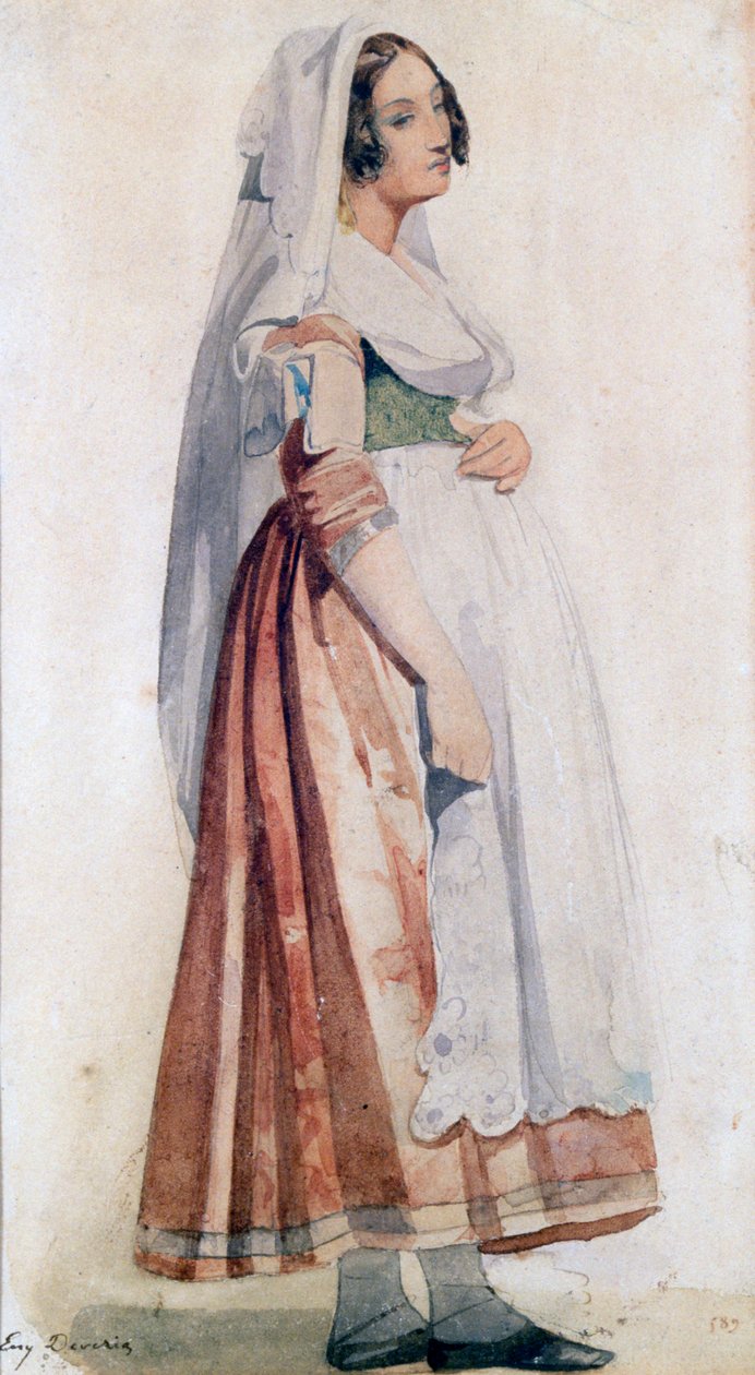 Fiatal olasz, 1825-1865 alkotó: Eugene Deveria