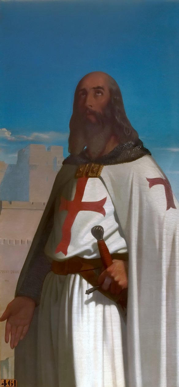 Jacques de Molay, a Templomos Lovagok Nagymestere alkotó: Eugene Emmanuel Amaury Duval