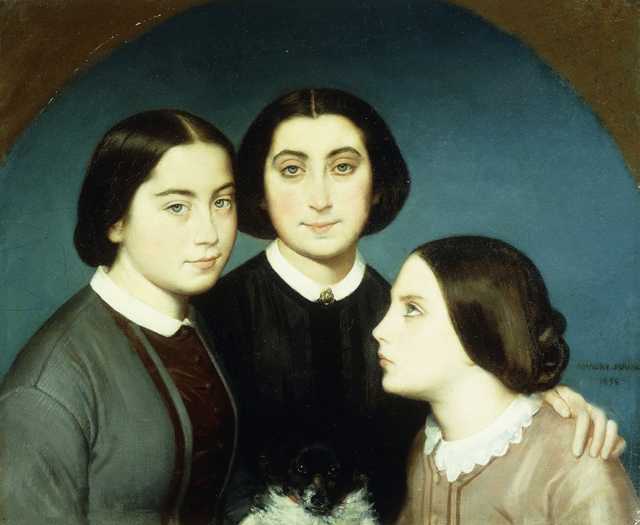 Charles Naudier három lányának portréja, 1854 alkotó: Eugene Emmanuel Amaury Duval